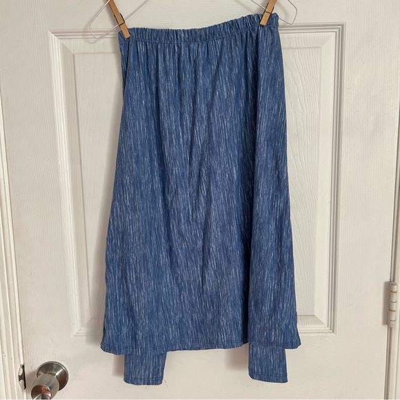 Athletic |  Long Shirt Tail Skirt With Attached Leggings - Picture 2 of 5